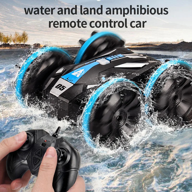 Amphibious All-Terrain Stunt RC Car