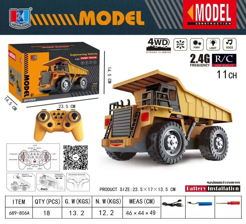 Remote Control Excavator Construction Vehicle