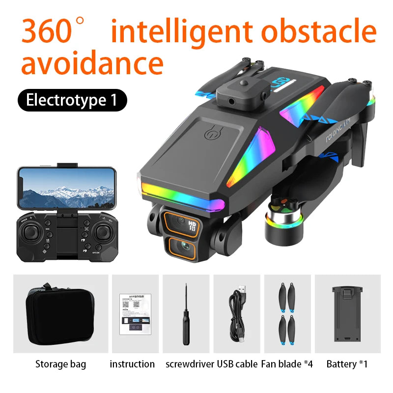 S5H GPS Drone with HD Dual Camera & 360° Obstacle Avoidance