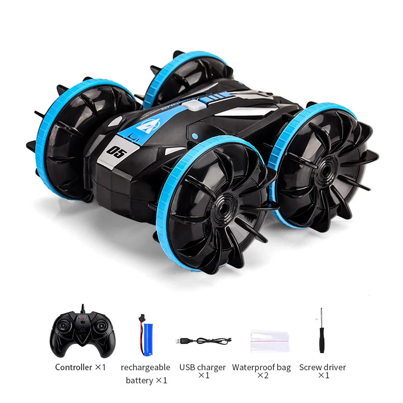 Amphibious Double-Sided Stunt Tank Car