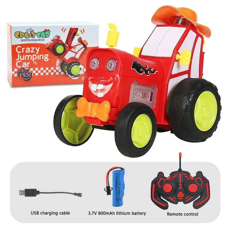 Jumping Stunt Car with Lights & Music