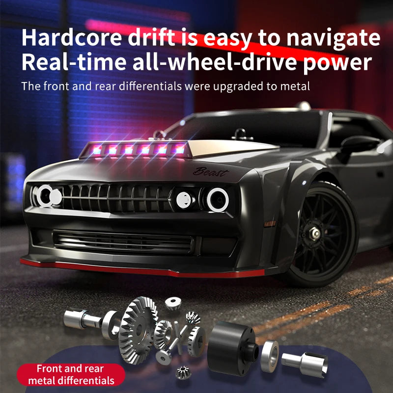 High-Speed 4WD Brushless RC Sports Car