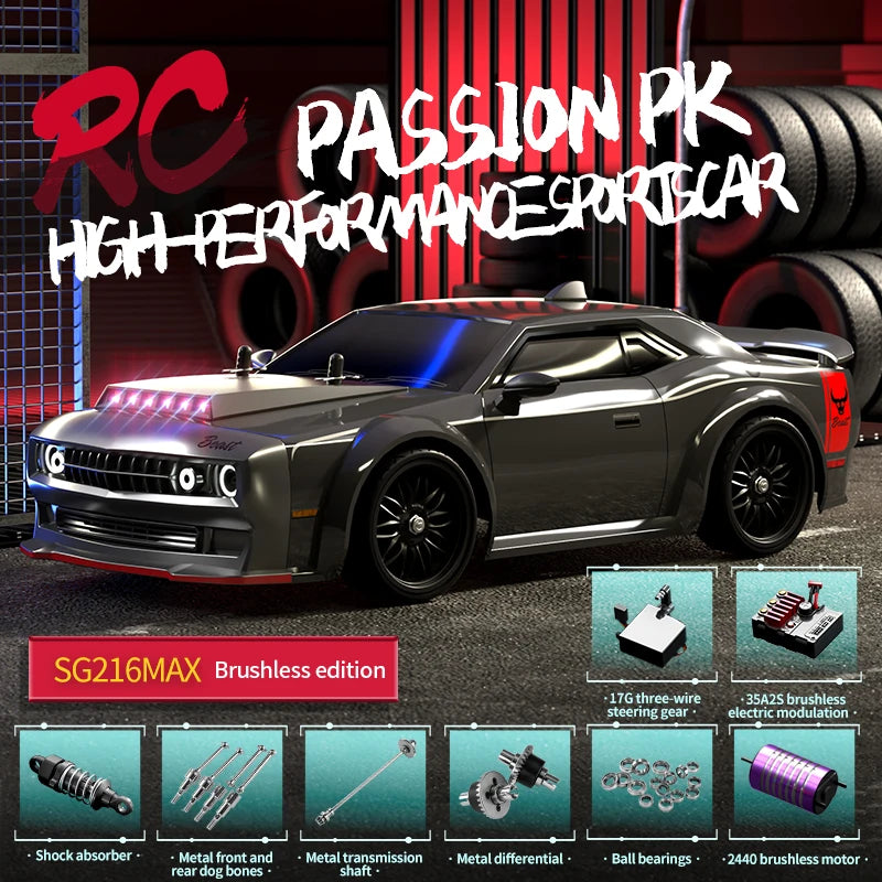 High-Speed 4WD Brushless RC Sports Car