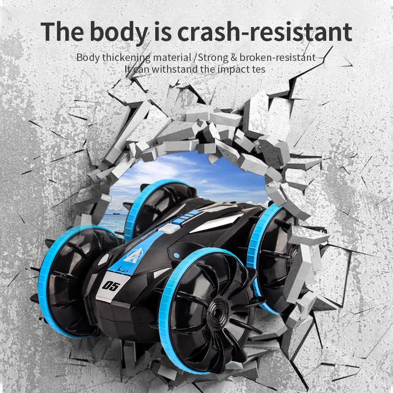 Amphibious All-Terrain Stunt RC Car