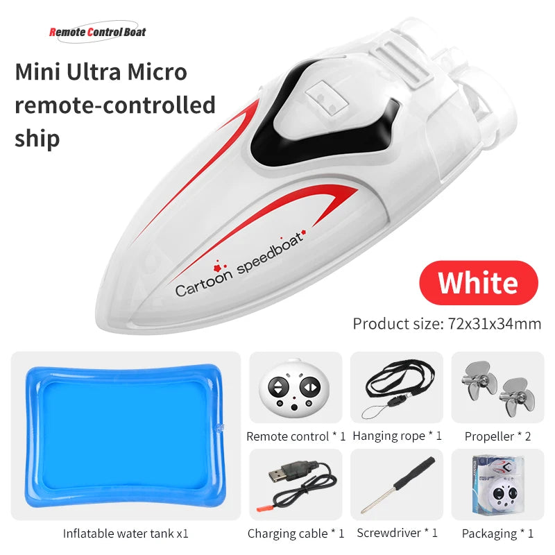 Mini RC Speedboat for Pool Play