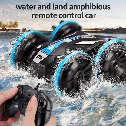 Amphibious All-Terrain Stunt RC Car